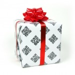 QR Code Gift Wrapping Paper