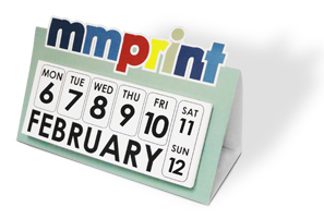 Die Cut Desk Calendar Die Cut Desk Calendar