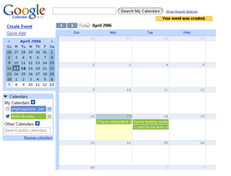 Digital Calendar
