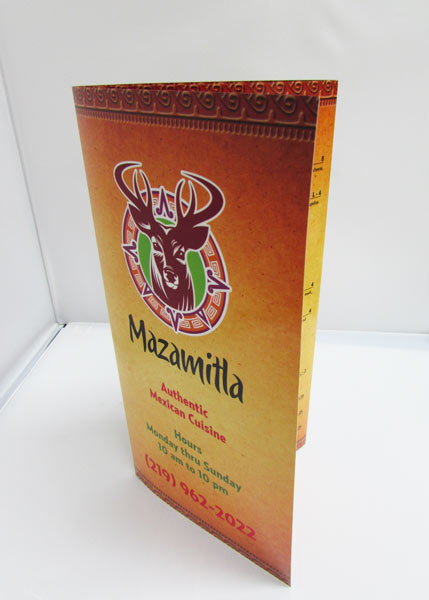 Synthetic Trifold Restaurant Menu | Waterproof & Tearproof Menu Synthetic Trifold Restaurant Menu | Waterproof & Tearproof Menu | mmprint.com