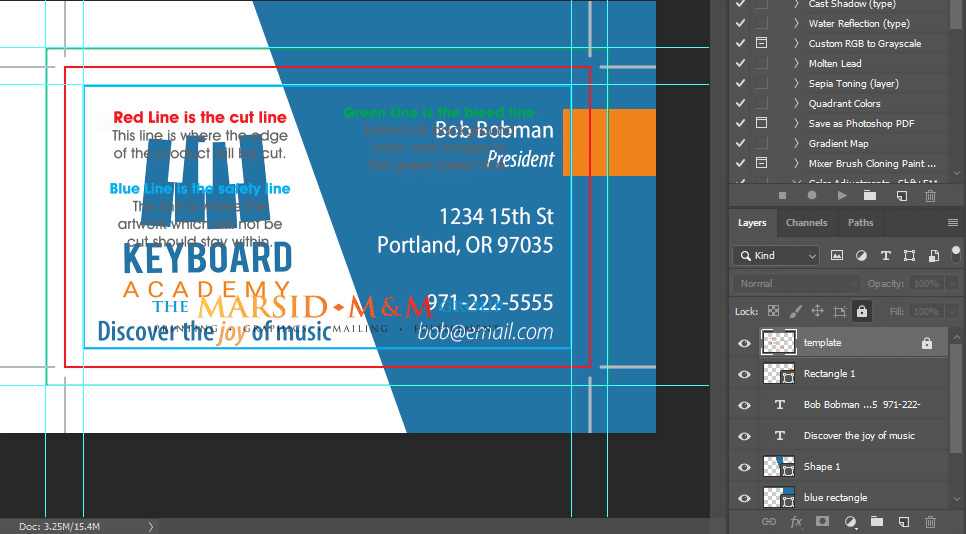 Photoshop Layers Enable Disable | MMPrint.com