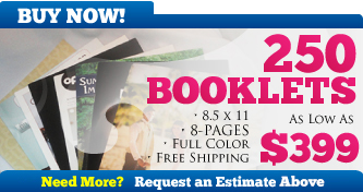 250 Booklets for $399 - BUY NOW!