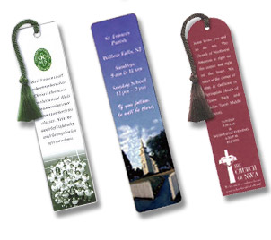 one to full color bookmark and page mark printing