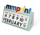 Die Cut Desk Calendar