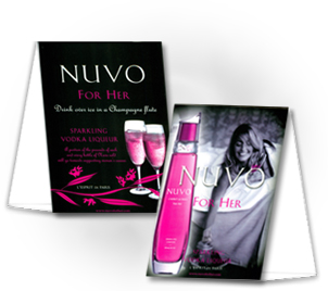 Full Color Digital Printing of Table Tents with Free Shipping and Fast Turnaround