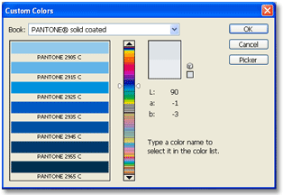 Photoshop Pantone PMS Color Chart