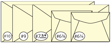 envelope envelopes correspondence business sizes baronial chart