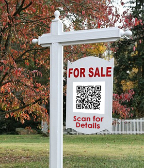 For Sale Sign with QR Code