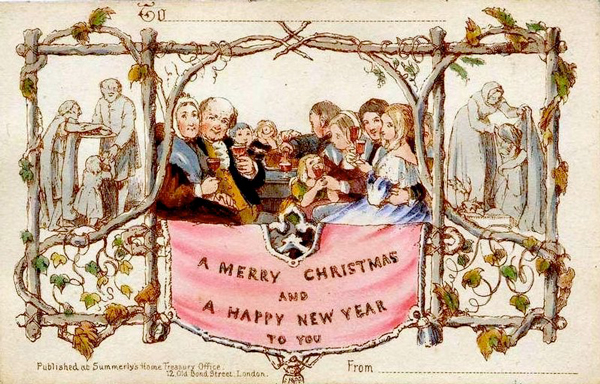 First Christmas Card - John Calcott Horsley and Sir Henry Cole