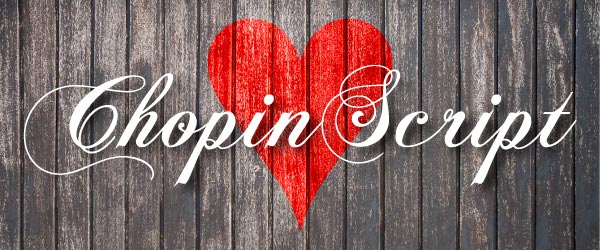 Free Valentines Font ChopinScript