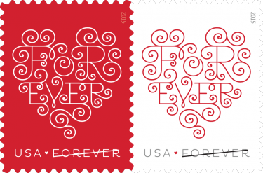 Valentines Forever Stamps USPS