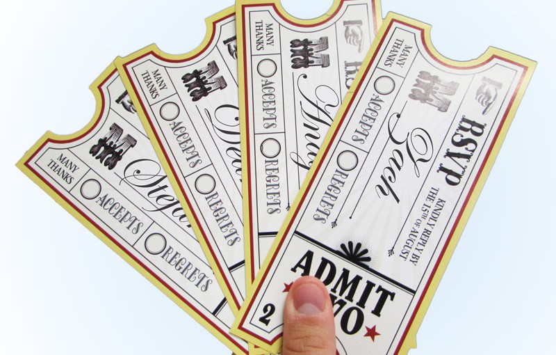 Variable Printed Event Tickets