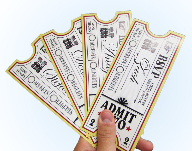 Variable Printed Event Tickets